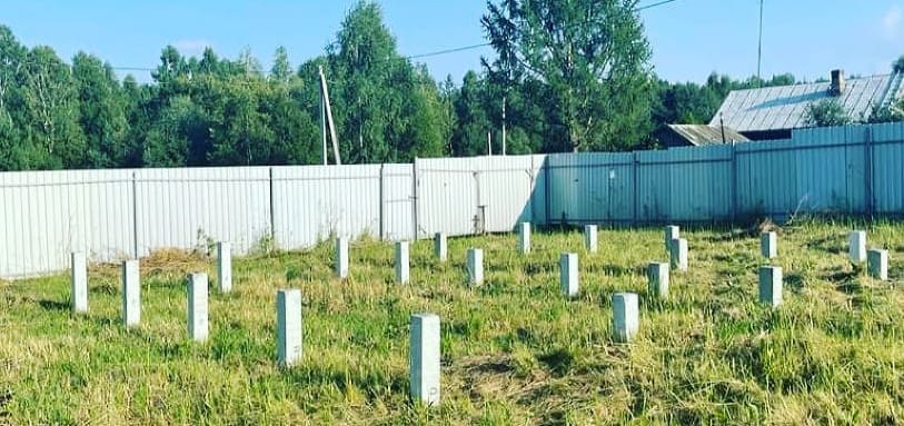 Фундамент на забивных ЖБ сваях